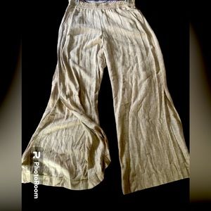 Drew pants | Large | high rise | Open/Split at bottom | Cleaned & measured |